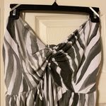 Tommy Bahama zebra print palm strapless maxi dress, size medium Photo 4