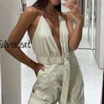 ZARA jumpsuit cargo parachute with belt Photo 5