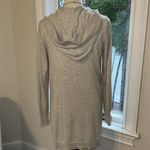 The White Company Hooded Open Cardigan, Merino/Cotton, light Grey, Medium, EUC Silver Photo 6