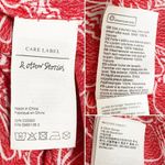 & Other Stories & Other Stories Batwing Sleeve Ruffle Mini Dress Red & White Floral US Size 12 Photo 14