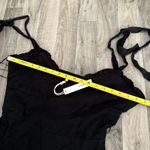 Crescent  little black dress with bow tie shoulder straps Photo 3