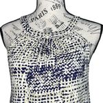 Loveappella  SMALL Agather Printed Halter Knit Top - Stitch Fix Patterned Blouse Photo 5