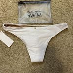 For Love & Lemons 🆕 For‎ Love & Lemons swim cream bikini bottom size L BIN N Photo 2