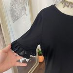 Michael Kors Coquette Black Mini Midi Frilly Short Sleeve Babydoll Dress M Size M Photo 5