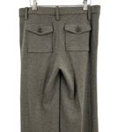 Tory Burch Trousers Size 8 Grey Wool Blend Straight Leg Photo 3