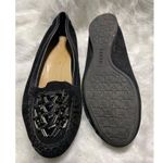 Etienne Aigner Nature Beaded Black Suede Slip-On Loafers With Leather Trim & Cushioned Insole 7 Photo 7