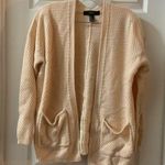 Forever 21 Peach/Cream Open Front Knit Cardigan Small Photo 0