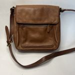 Fossil Vintage  Purse Genuine Original Leather Brown Tan Classic Crossbody Bag Photo 5
