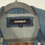 EXPRESS Rhinestone Studded Denim Jean Jacket Photo 3