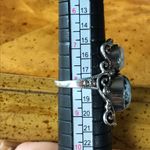 Natural White Buffalo Sterling Silver Feather Ring Size 8 Photo 3