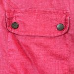 a.n.a  Pink Lightweight Cotton Summer Shortsleeve Rolled Tab Button Women Shirt XL Photo 8