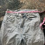 H&M  High Waist Loose Straight Jeans Women’s 6 Light Wash Distressed Y2K Hobocore Photo 12