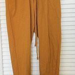 Free People Movement Joggers Women's Small Golden Yellow Drawstring Athleisure Photo 3