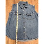Liverpool Jeans Company Liverpool Los Angeles Denim Sleeveless Button Front Shirt Women's M Photo 5