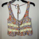 Free People New NWT  Kianna Floral Eyelet Tank Photo 2
