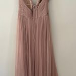 W•too NWT WTOO Lexie - Solid Blush Tulle Gown Lace Up Adjustable Straps Photo 7