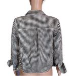 Madewell Flannel Tie Front Gingham Button Down Shirt Size S NEW Photo 5