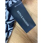 89th and Madison New Print Maxi Skirt Womens Small Black White Tribal Patchwork Photo 2