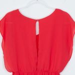 Buttons Short Sleeve Chiffon Dress Size Medium Photo 6