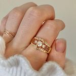 LJ Avon Rosegold Lattice Ring Levinson Photo 2