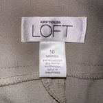 Loft Ann Taylor  Tan Marissa Trouser Dress Pants Size 10 Photo 2