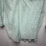Aerie  Cool Mint Green 1/2 Button Women's Gauzy Cotton Tunic Shirt Size Medium Photo 3