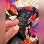 Topshop Deep V-Neck Floral Open Back Batwing Sleeve MIDI Dress Size 8 Photo 14