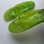 Lime Green Summer Flip Flops Size 8 Photo 3
