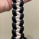 Mali + Lili | Vegan Leather Black Shoulder Bag w/ Tassle & Dust Bag Photo 6