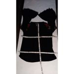 American Eagle Outfitters AEO Soft & Sexy Women's Black Embroidered Top M Boho Size M Photo 5