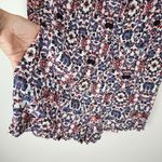 American Eagle  AEO Long Sleeve Floral Romper Shorts Jumpsuit Viscose Size L Photo 3