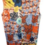 Acne Studios Delina Retro Floral Print Satin Shift Dress Multicolor EU 34 Photo 4
