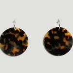 Rachel Comey 💕💕 Masha Acrylic Disc Earrings ~ Brown Tortoise NWT Photo 0
