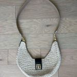 ANINE BING Lou Monogram Bag in Natural & Cognac with Replaced Strap Photo 1