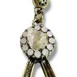 Free People  Ariana Ost Paula Dangles Earrings NWT Hearts Crystal Rhinestone Punk Photo 4