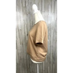 Buckle NWT  Women's Taupe‎ Short Sleeve Crew Neck Open-Back Top Size Small Casual Photo 5