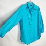Sag Harbor  Linen Button Down Womens Tunic Shirt Size Medium Natural & Breathable Photo 4