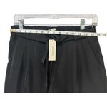 Blue Rain Francesca Shorts Women M Black Satin Tie Waist Pockets Modern Boutique Photo 4