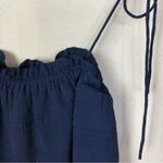 J.O.A. Clue Me In Navy Blue Tie Strap Tank Top XS Photo 5