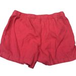 Nautica Womens Casual Shorts Size L Red Drawstring Waist Linen Blend Photo 1