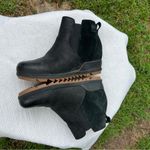 Sorel Evie Pull On Wedge Ankle Boots Black Waterproof Size 6.5 Photo 5