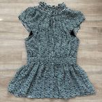 Proenza Schouler  Silk Cap Sleeve Printed Crepe Chiffon Blouse Photo 1