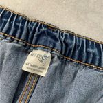 Terra & Sky NWT  Size 4X Elastic Back Zip Up Split Hem Med Wash Denim Jean Shorts Photo 7