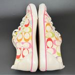 Coach Barrett Multicolor Signature C Poppy Low Top Lave up Sneakers Size 7.5B Photo 5