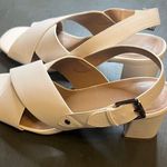 Aerosoles Cream Slingback Sandals with Block Heel Photo 0