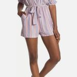 Paige Aubrie Stripe Self-Tie Waist Romper in Afterglow Multi Size L *No Belt* Photo 0