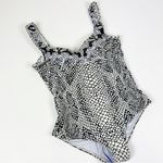 true colours by la moda snake print swimsuit one piece size medium NWOT Gray Photo 1