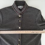 St. John Skirt Jacket Suit 4 and 6 Brown Textured Knit Career Elegant Military Photo 11