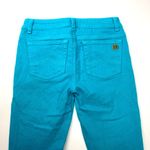 Michael Kors  Turquoise Blue Straight Leg Denim Jeans Size 0 Photo 2