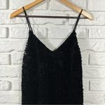 DO+BE  Velvet Sequin Matte Black Dress Size Small Photo 8